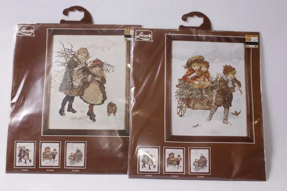 Winter Wall Decor Counted Thread Cross Stitch Kit Lot by Lanarte ~260622-WH 1284